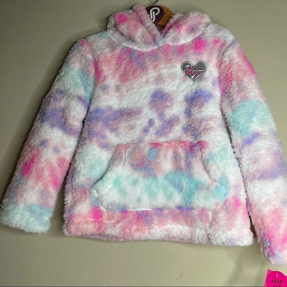 Betsey Johnson Faux Fur Hoodie size 4